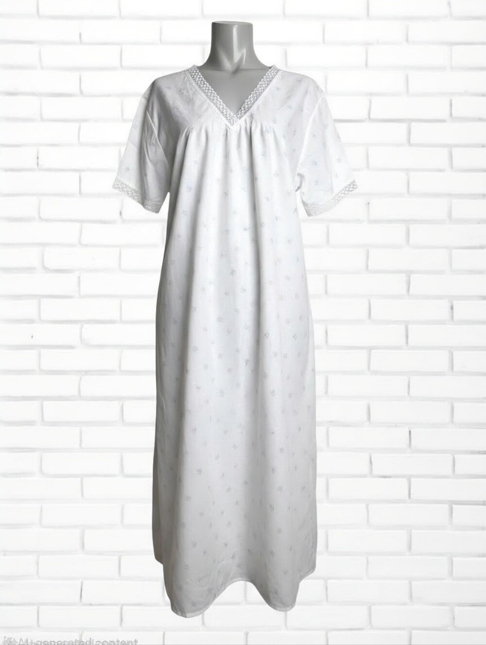 Vintage Deadstock "Bright Girl" Dainty Floral Maxi Length Nightgown One Size